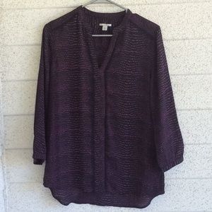 Halogen purple blouse Size S